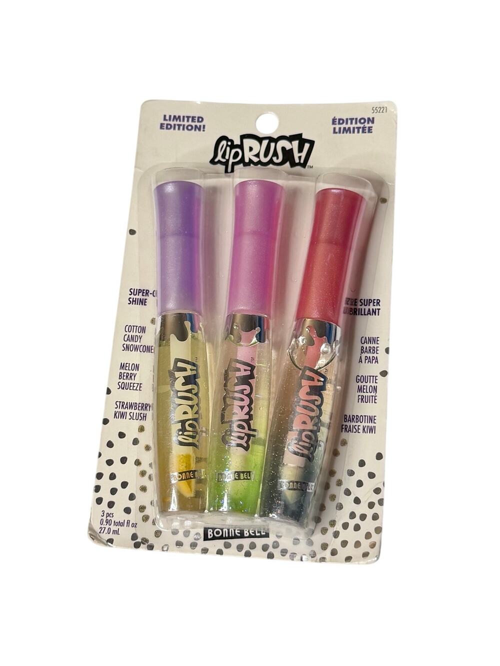 VTG Y2k Bonne Bell Lip Rush Trio Lava Lamp Shiner Gloss Lipgloss Lip Smacker